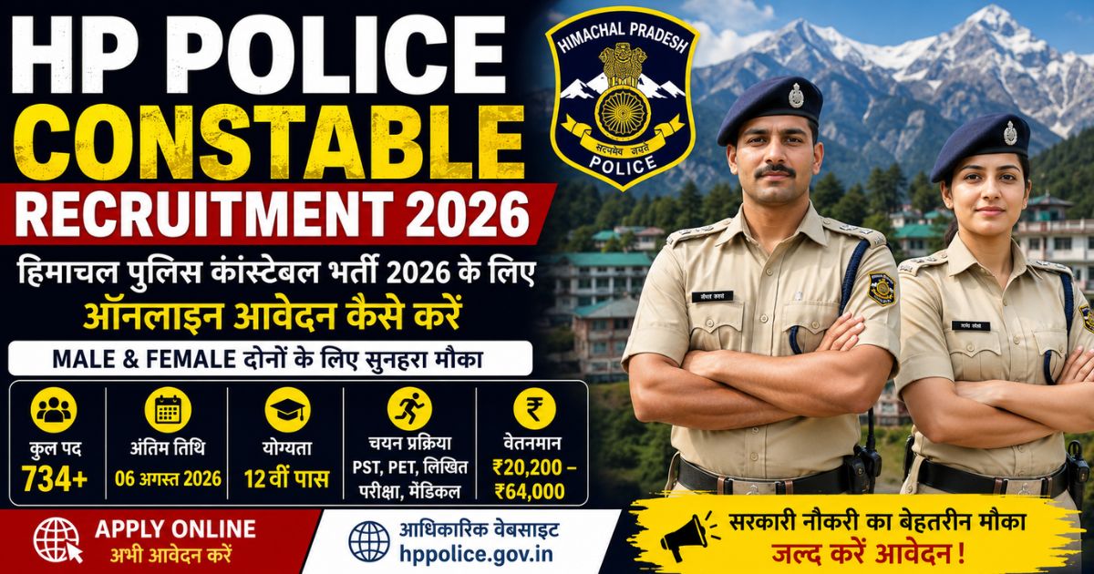 HP Police Constable Recruitment 2026